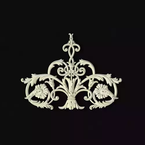 Central decor ornament for furniture