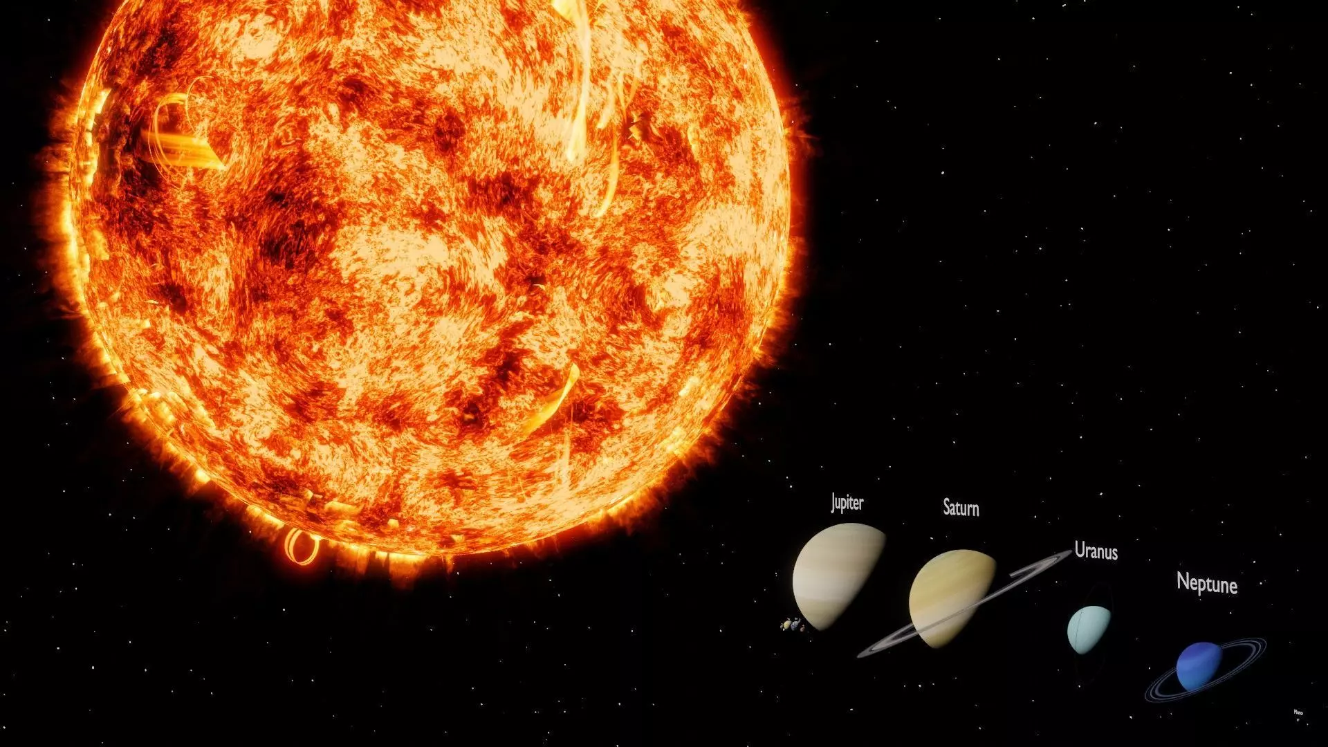 Solar System Planets to Scale 3D model_0