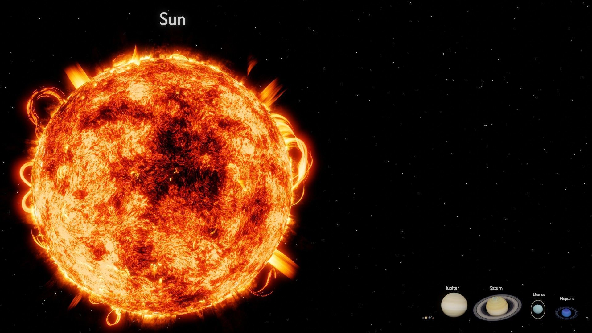 Solar System Planets to Scale 3D model_1