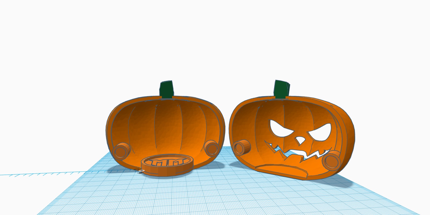 Halloween pumpkin 3D print model_3