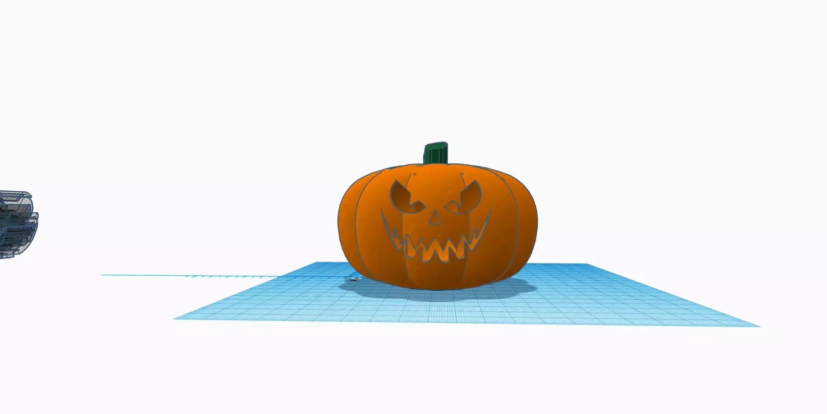 Halloween pumpkin 3D print model_0