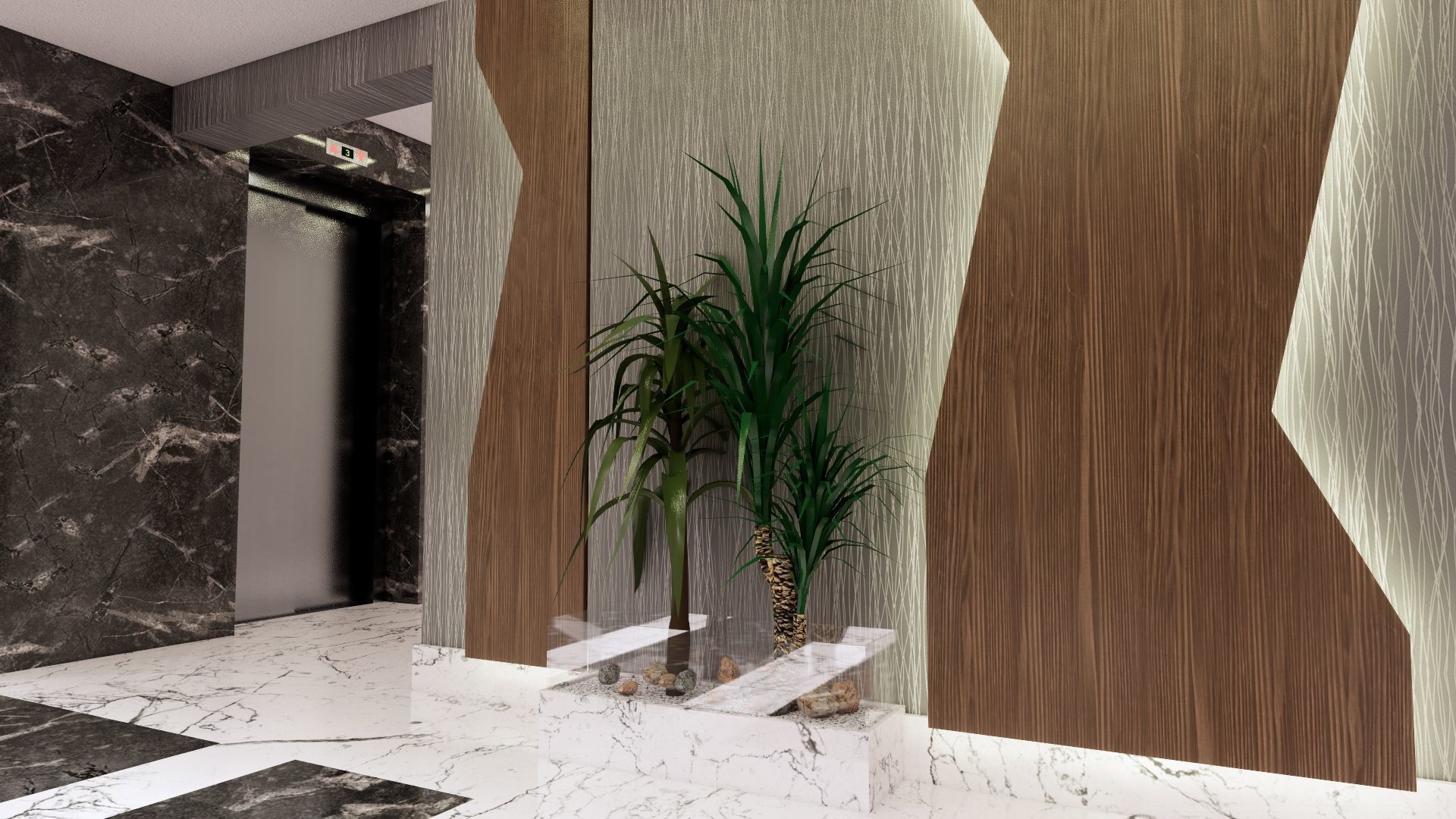 ENTRANCE 02 Low-poly 3D model_12