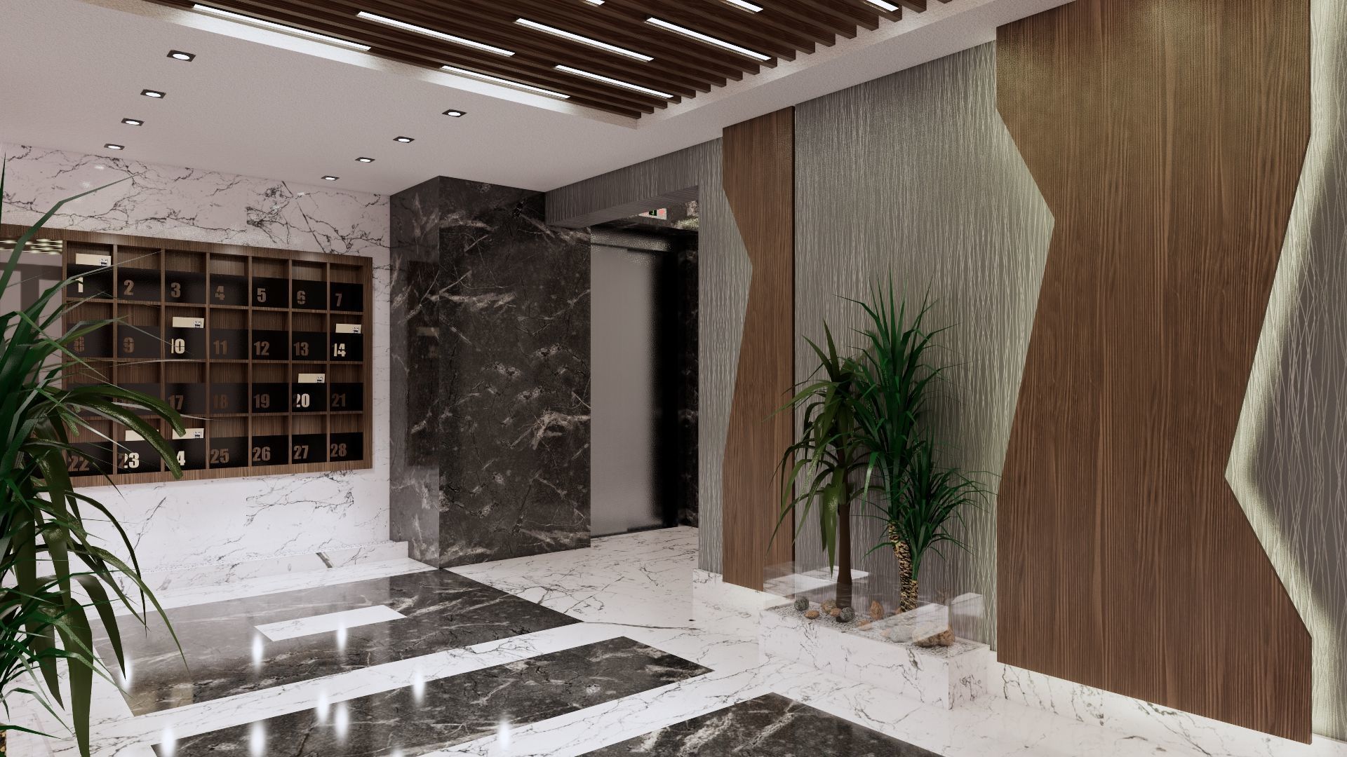 ENTRANCE 02 Low-poly 3D model_24