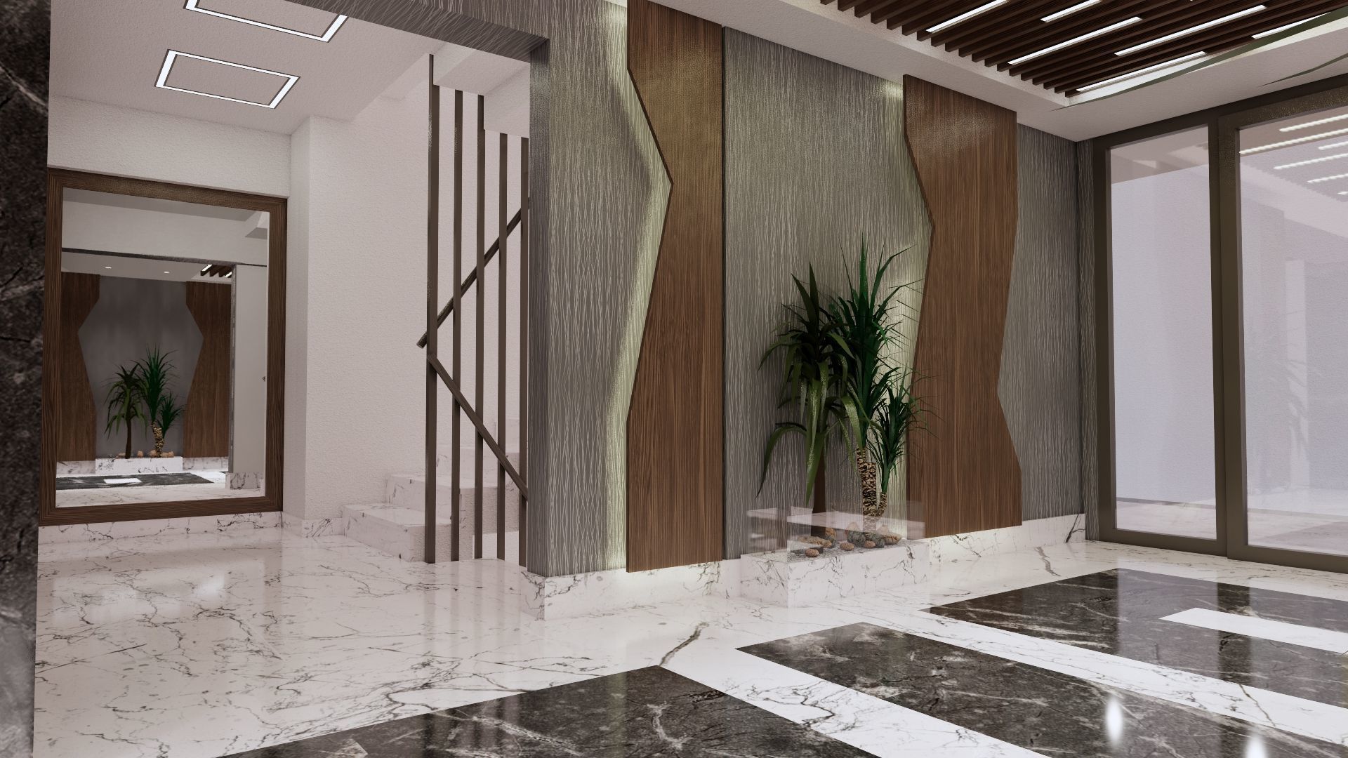 ENTRANCE 02 Low-poly 3D model_25