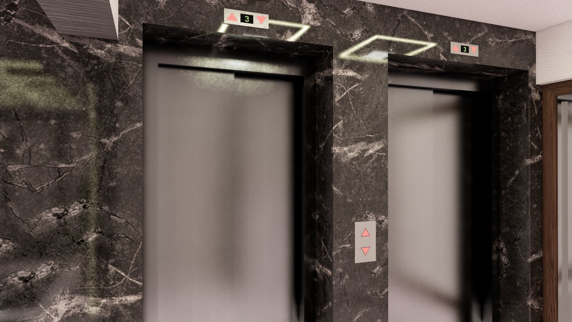 ENTRANCE 02 Low-poly 3D model_2