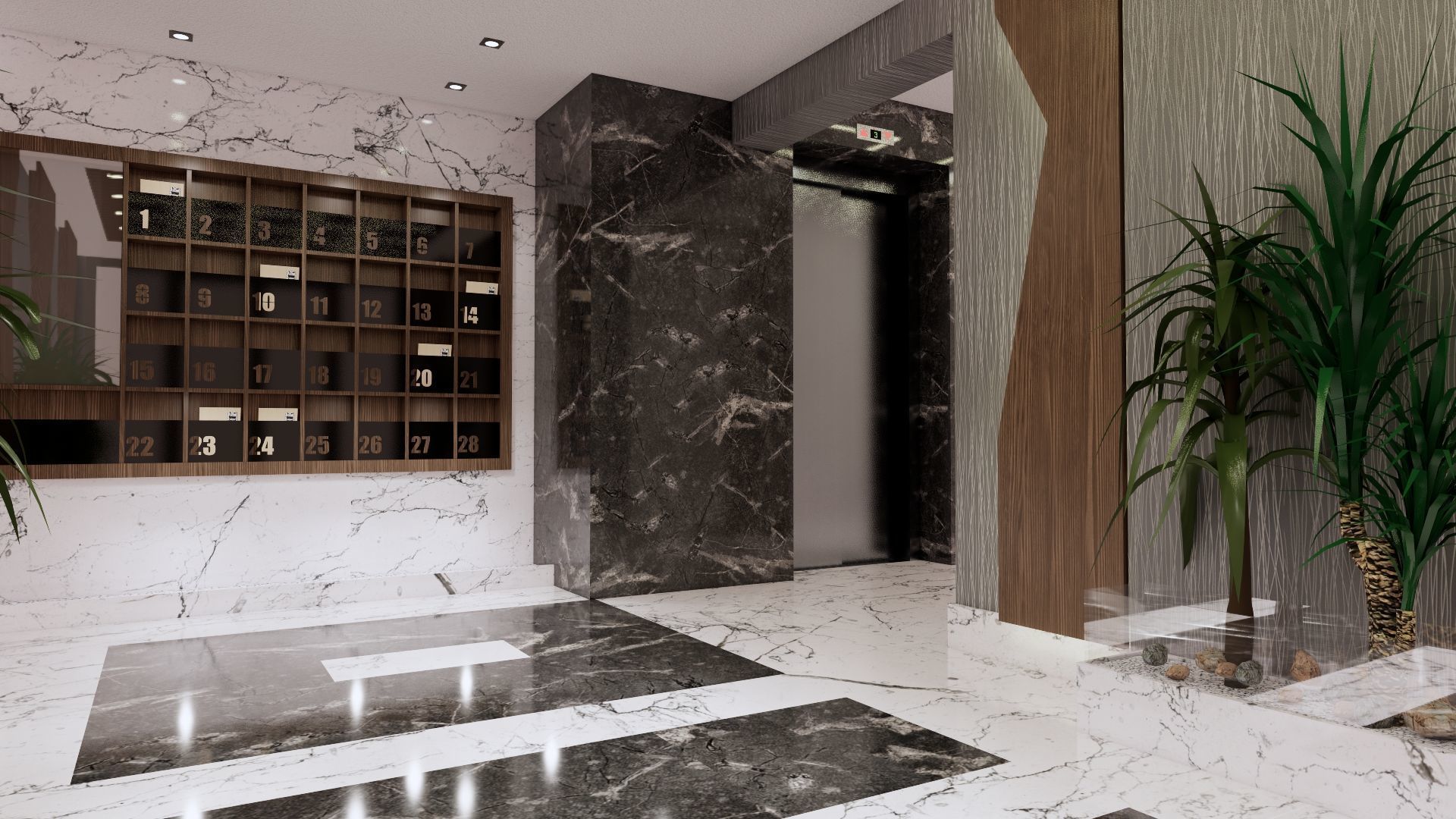 ENTRANCE 02 Low-poly 3D model_14