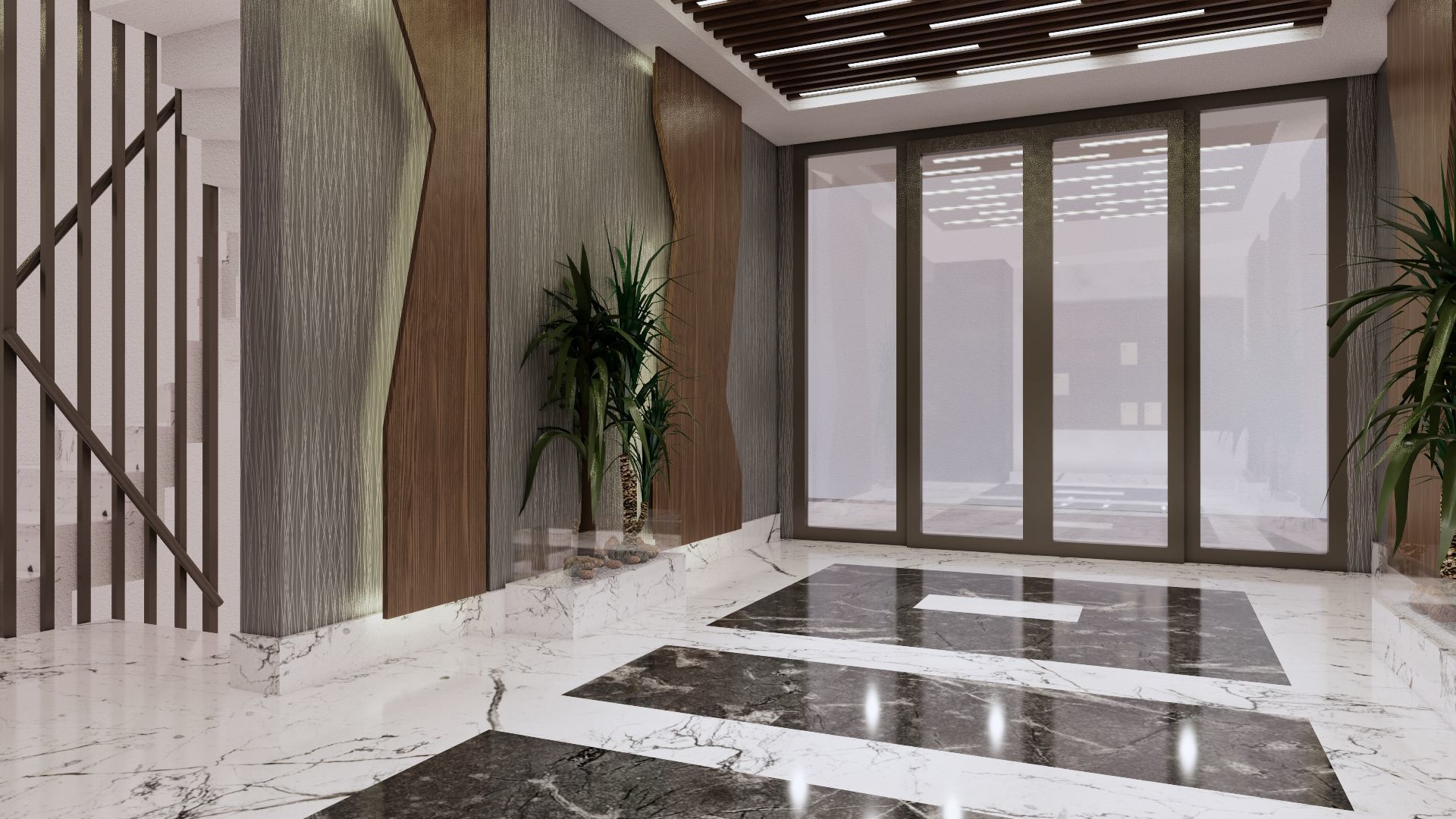 ENTRANCE 02 Low-poly 3D model_17