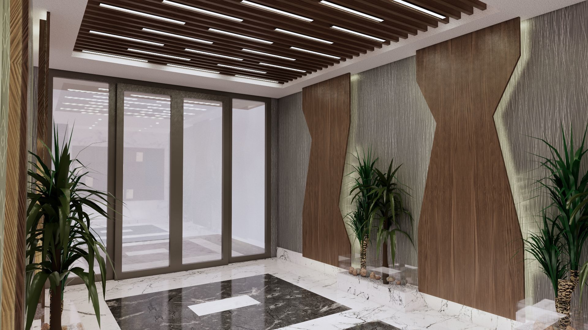 ENTRANCE 02 Low-poly 3D model_19