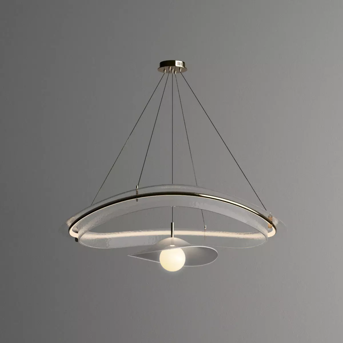 Ceiling light 3D model_0