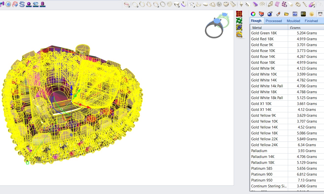 Micro Prong Heart Pendant 3D print model_7