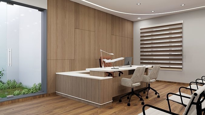 govt office 3dmax corona file  3D model
