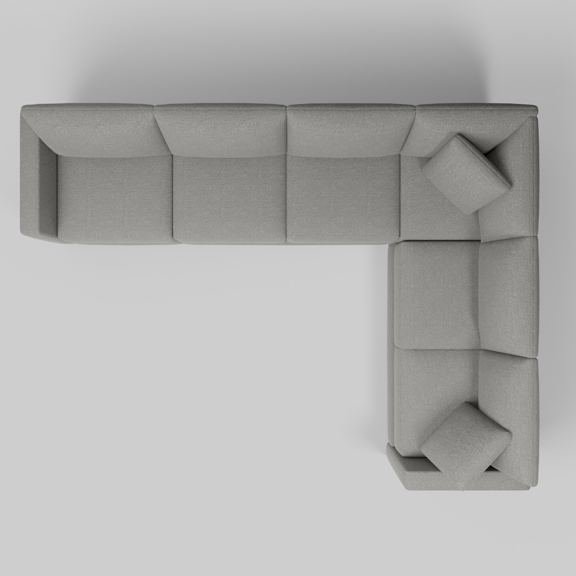 Gather Deep 3-Piece Sectional Sofa 3D model_9