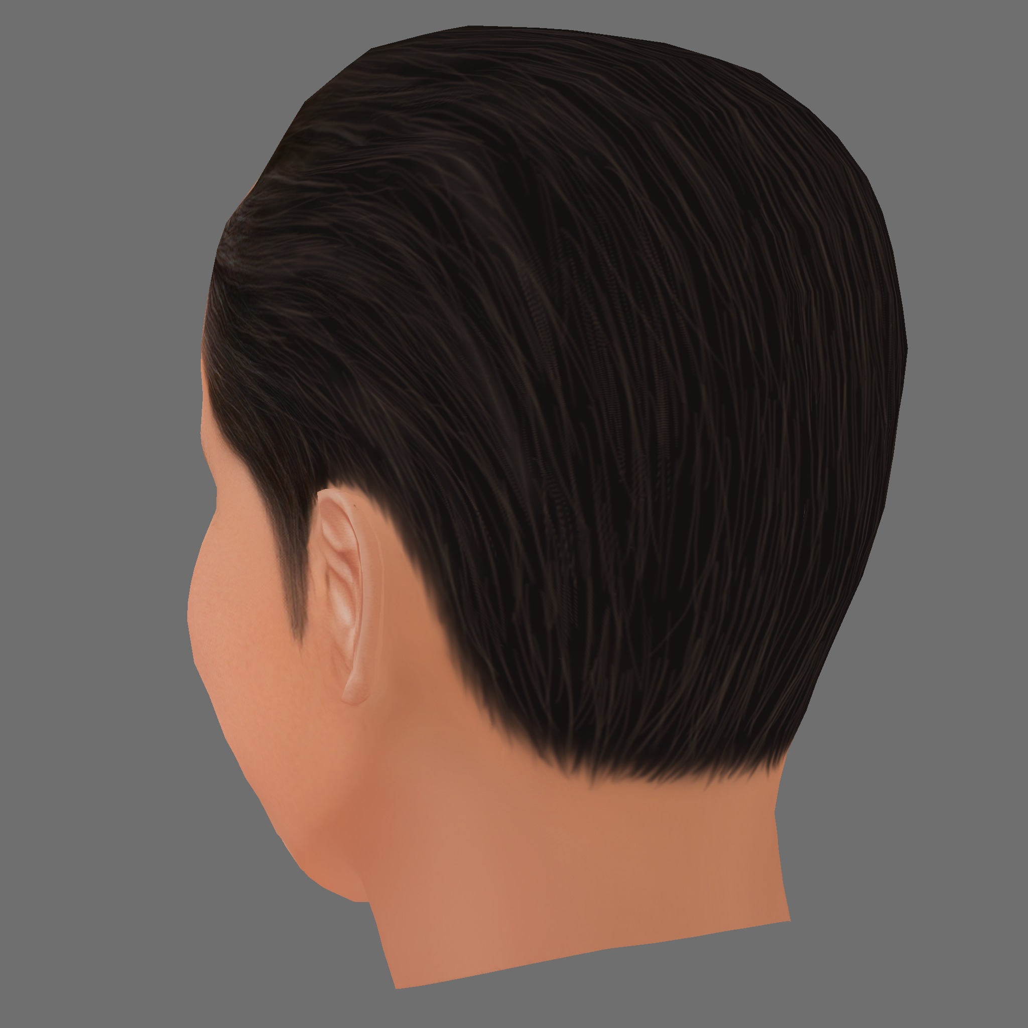 Patrick Wilson Head - Low poly head for game Low-poly 3D model_3
