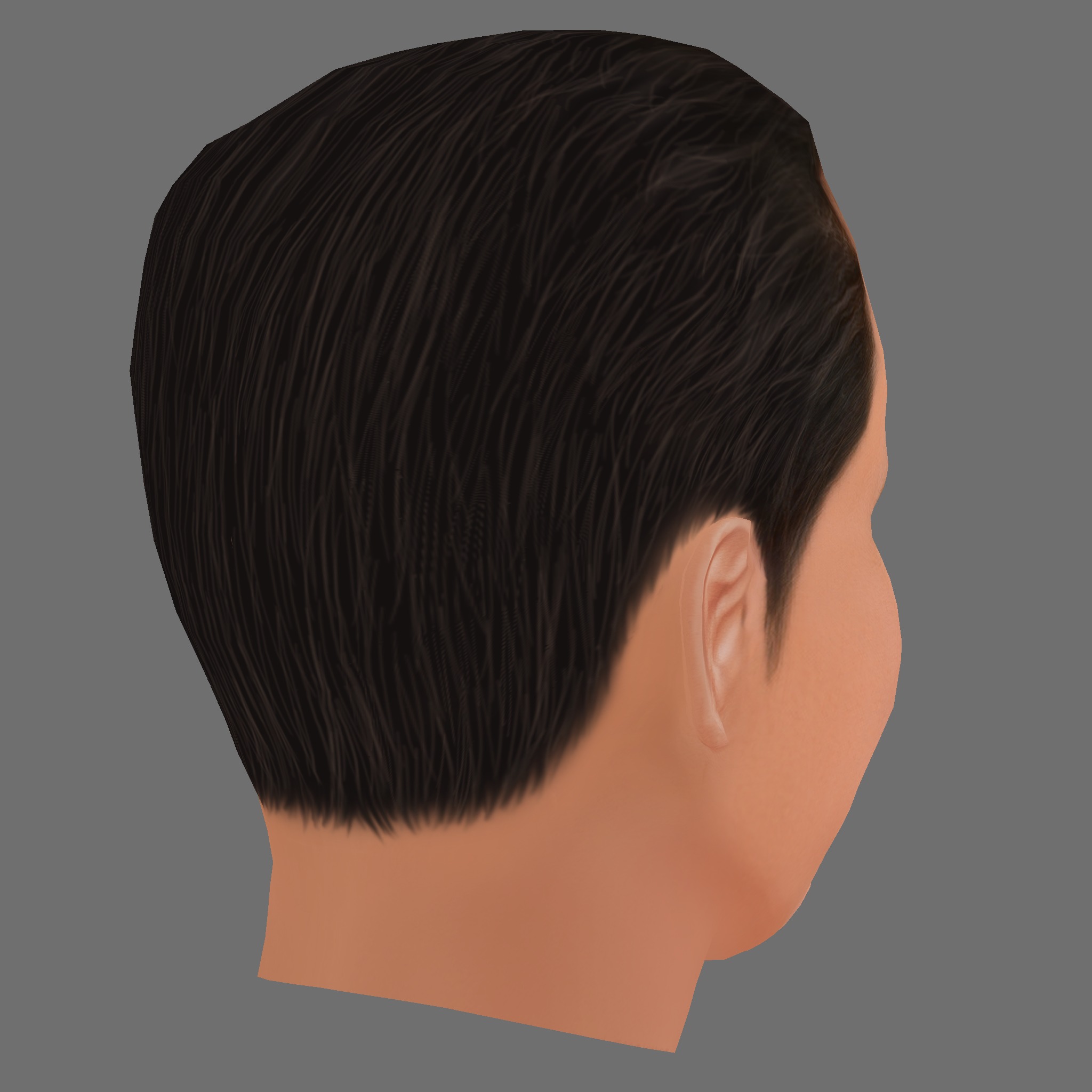 Patrick Wilson Head - Low poly head for game Low-poly 3D model_4