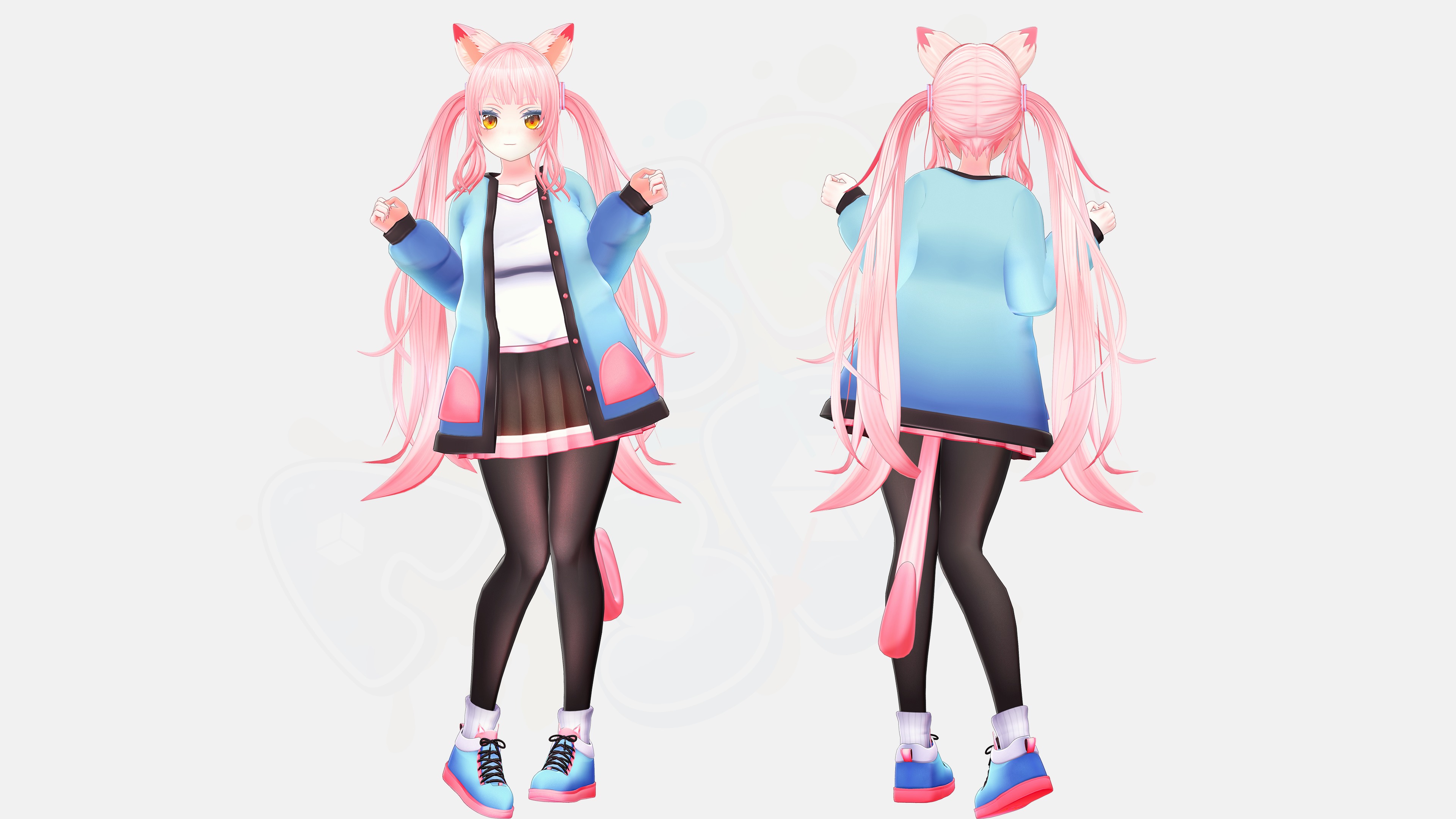 Rona 3D Model - VRChat Avatar 3D model_3