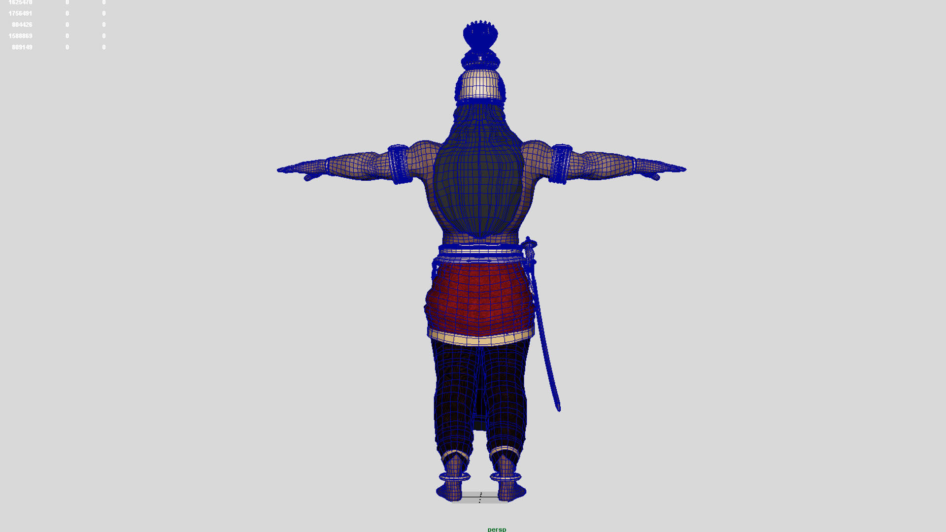 Ravana t pose 3D model_14
