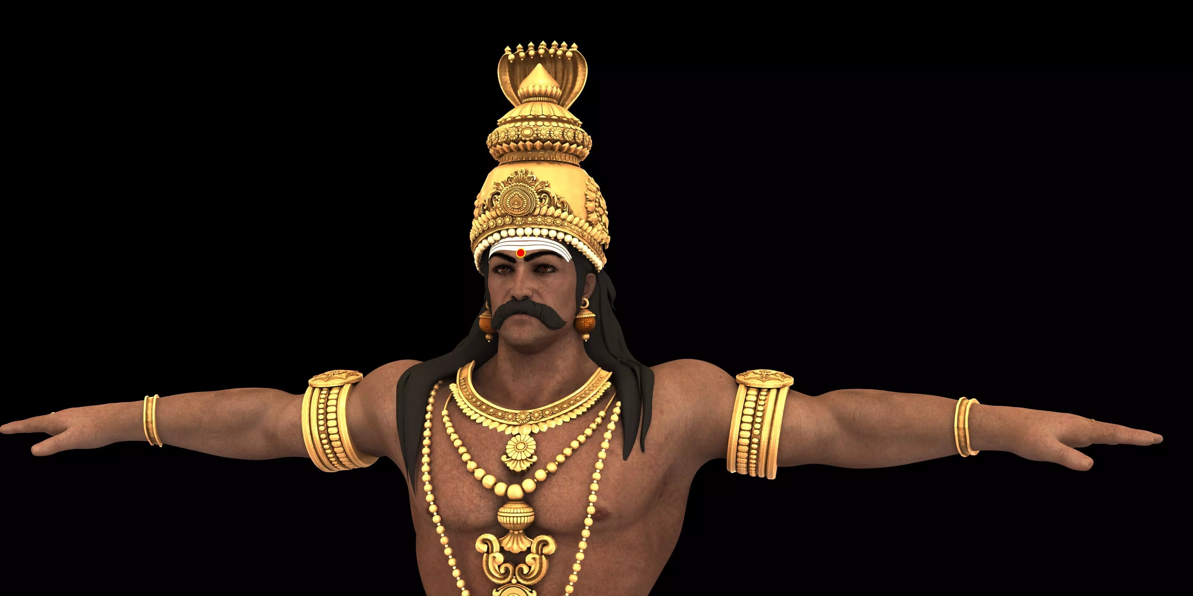 Ravana t pose 3D model_0