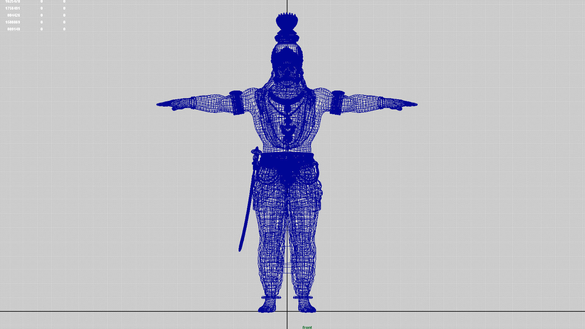 Ravana t pose 3D model_13