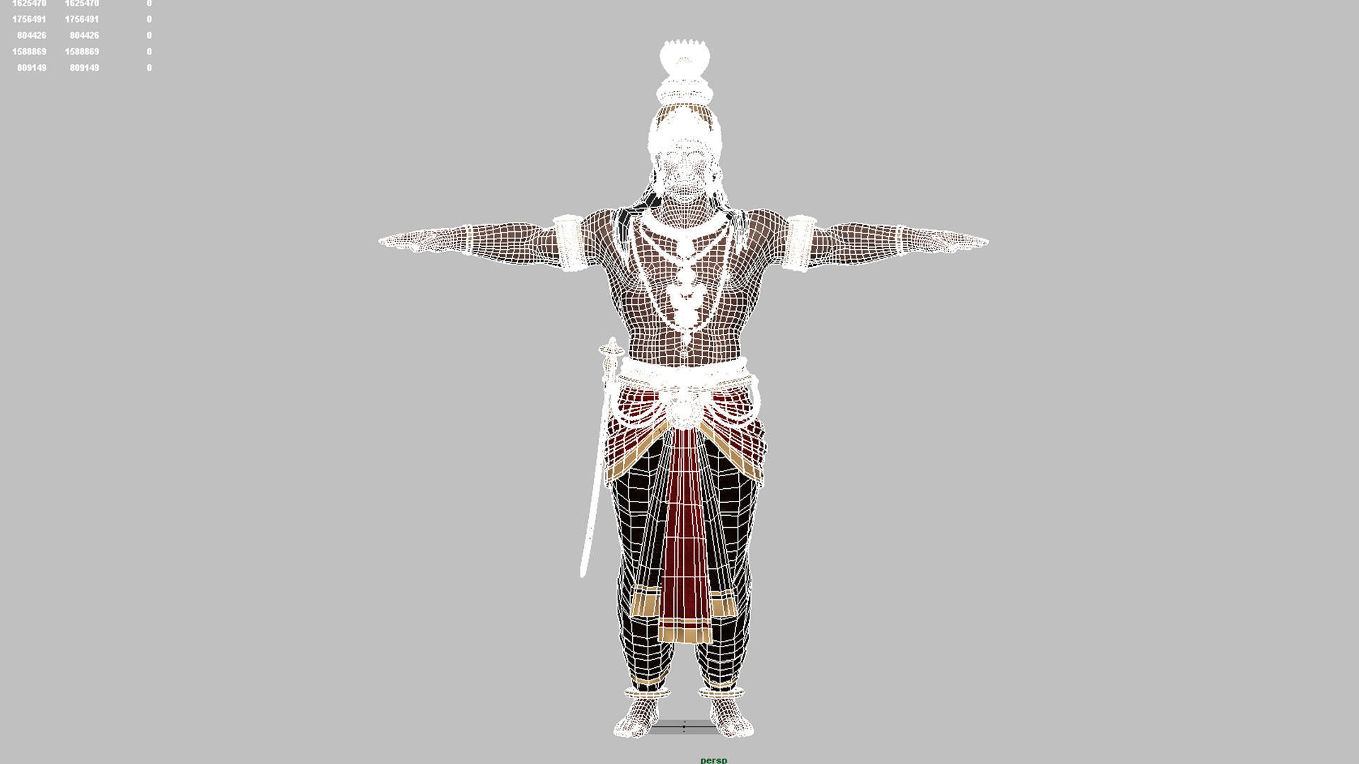 Ravana t pose 3D model_18