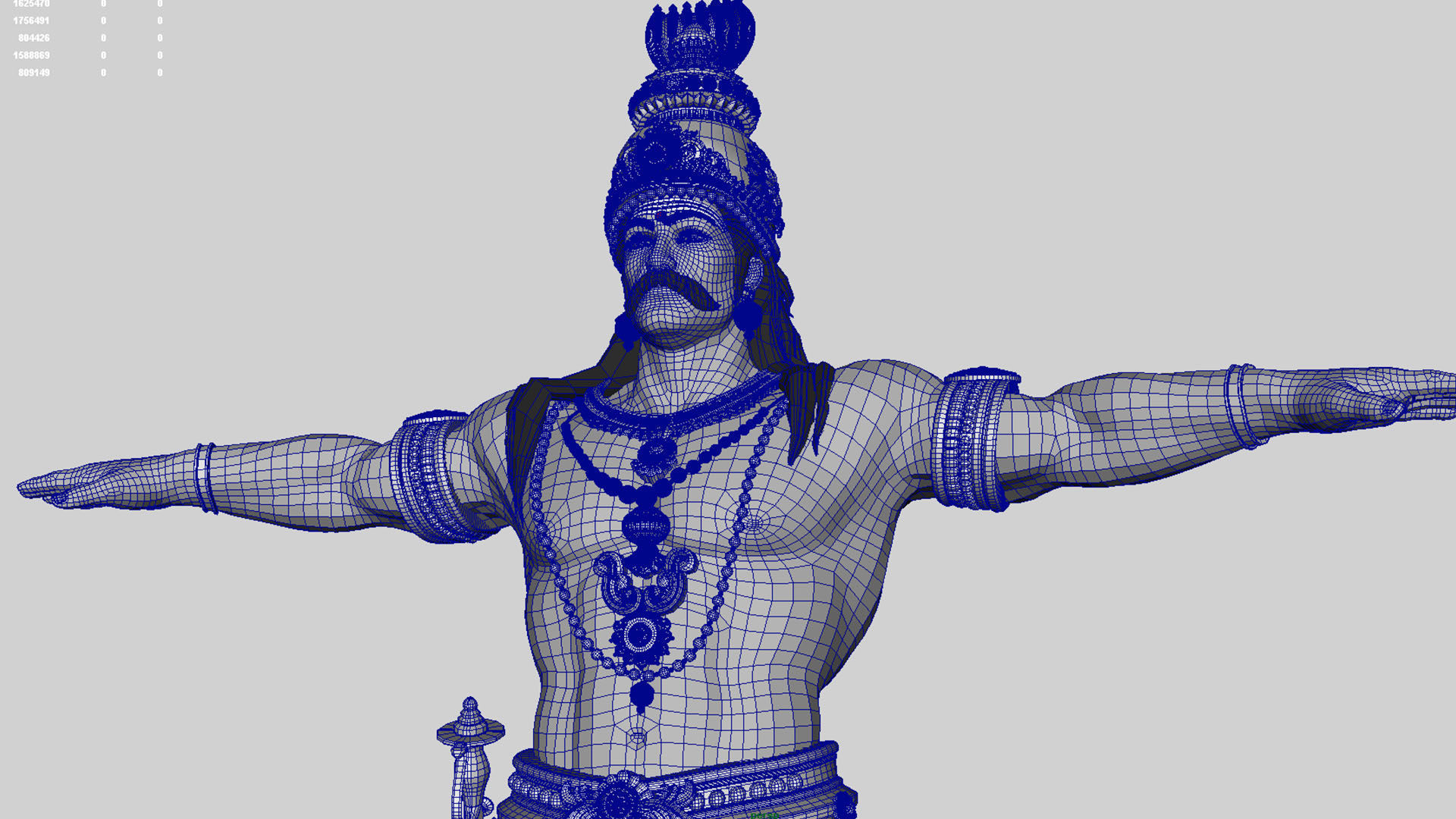 Ravana t pose 3D model_15
