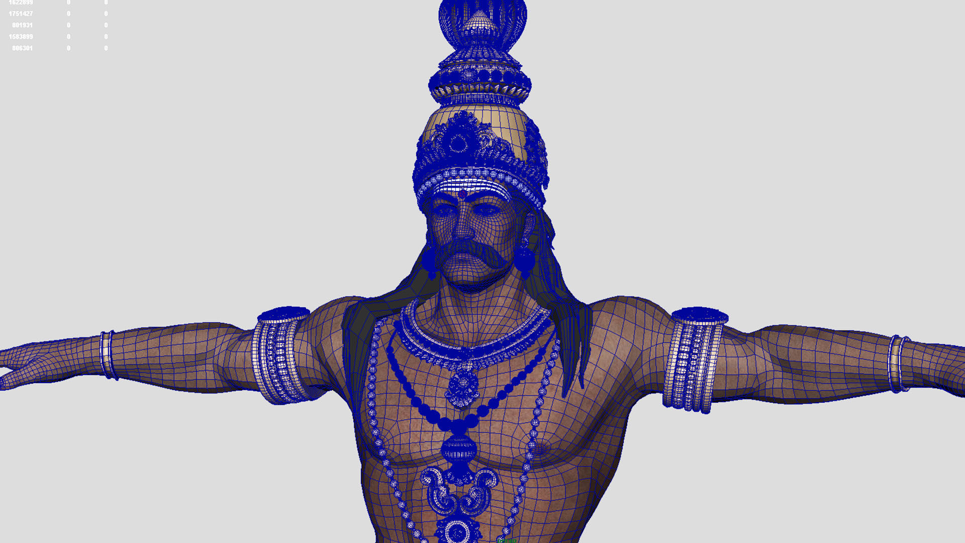 Ravana t pose 3D model_16