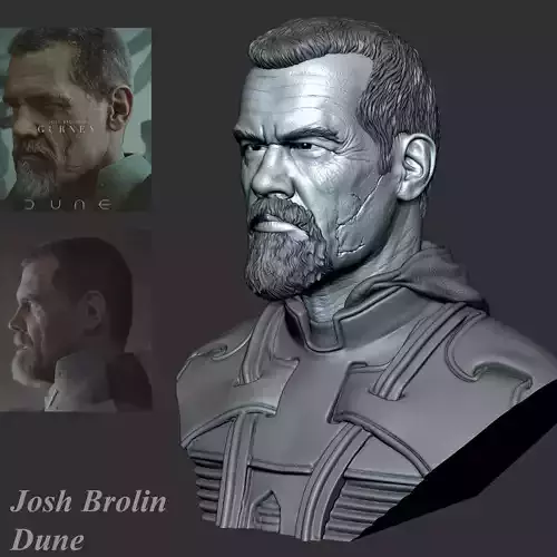 Josh Brolin in Dune 3D print model