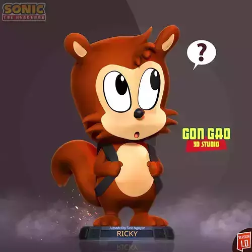 Ricky - Sonic the Hedgehog 3D print model