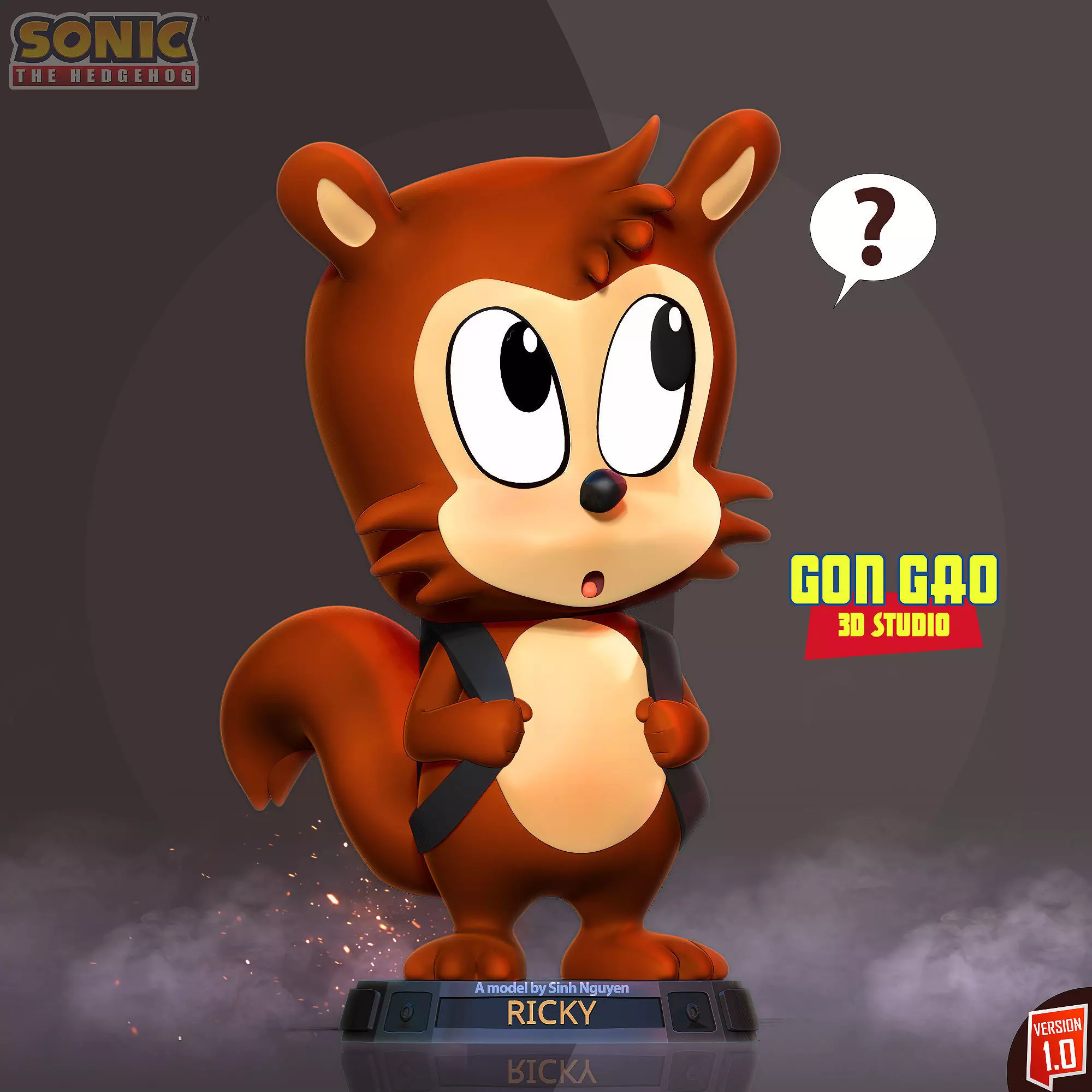 Ricky - Sonic the Hedgehog 3D print model