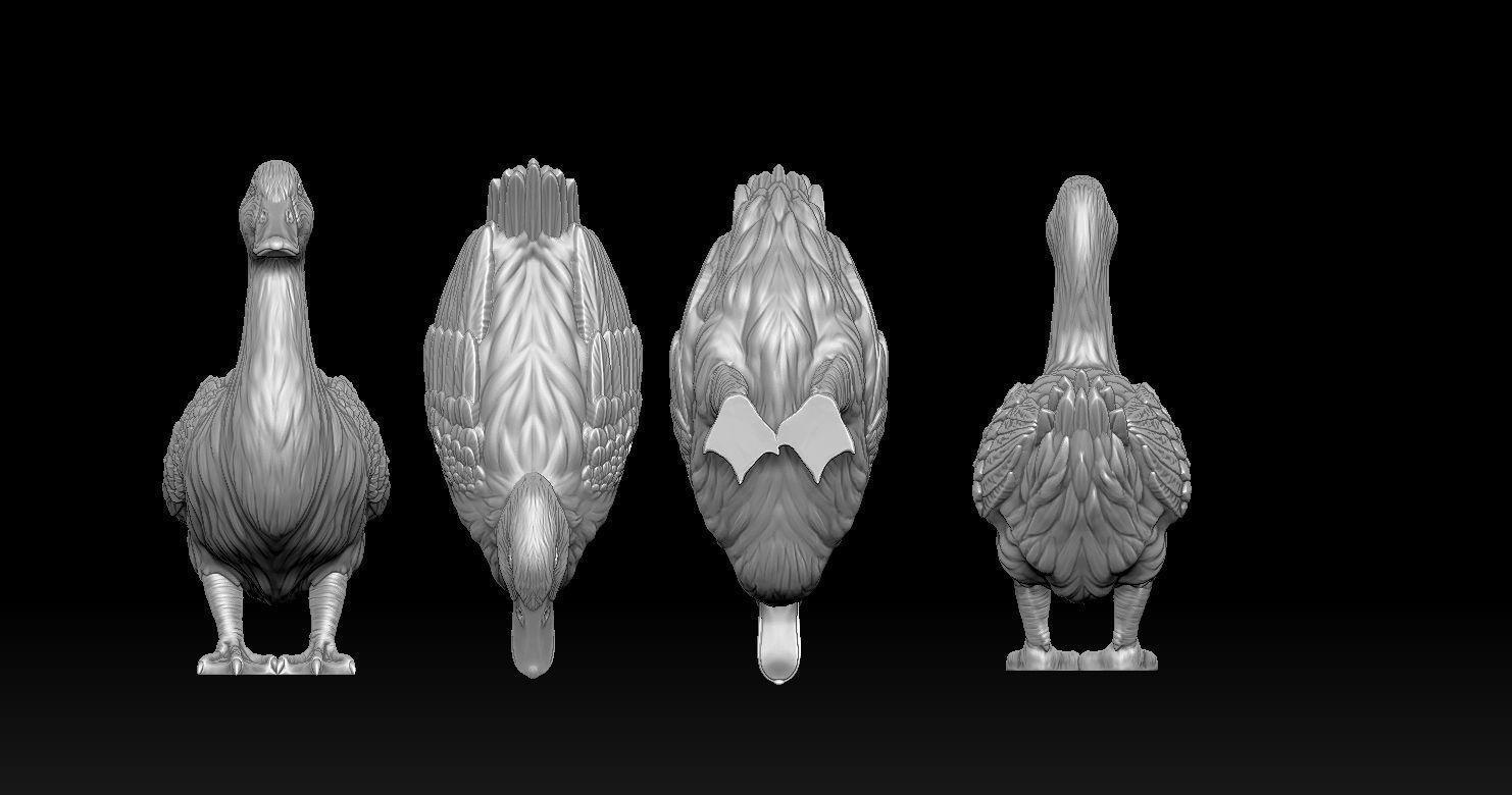 DUCK MODEL 3D PRINT 3D print model_5