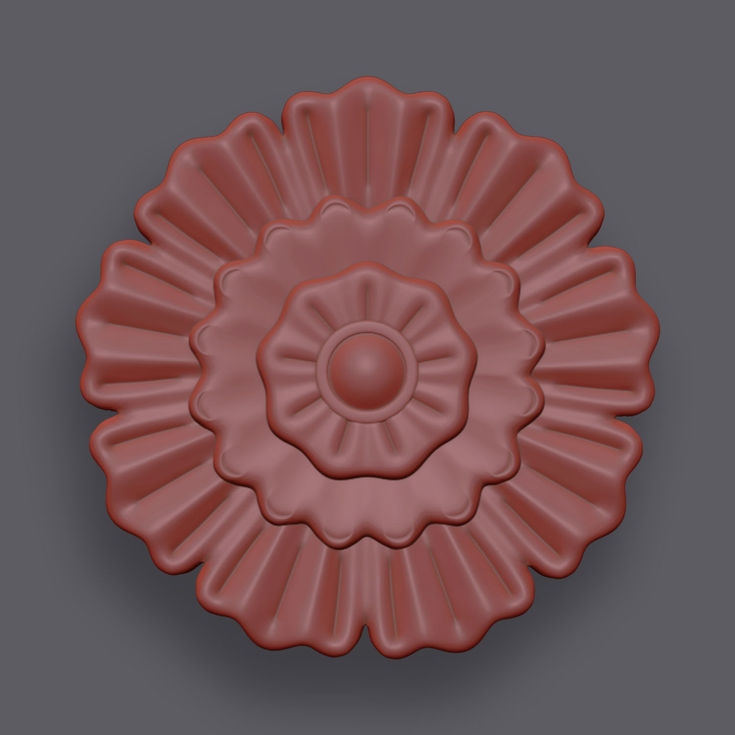5 Flowers Ornamental Pack 5 3D model_15