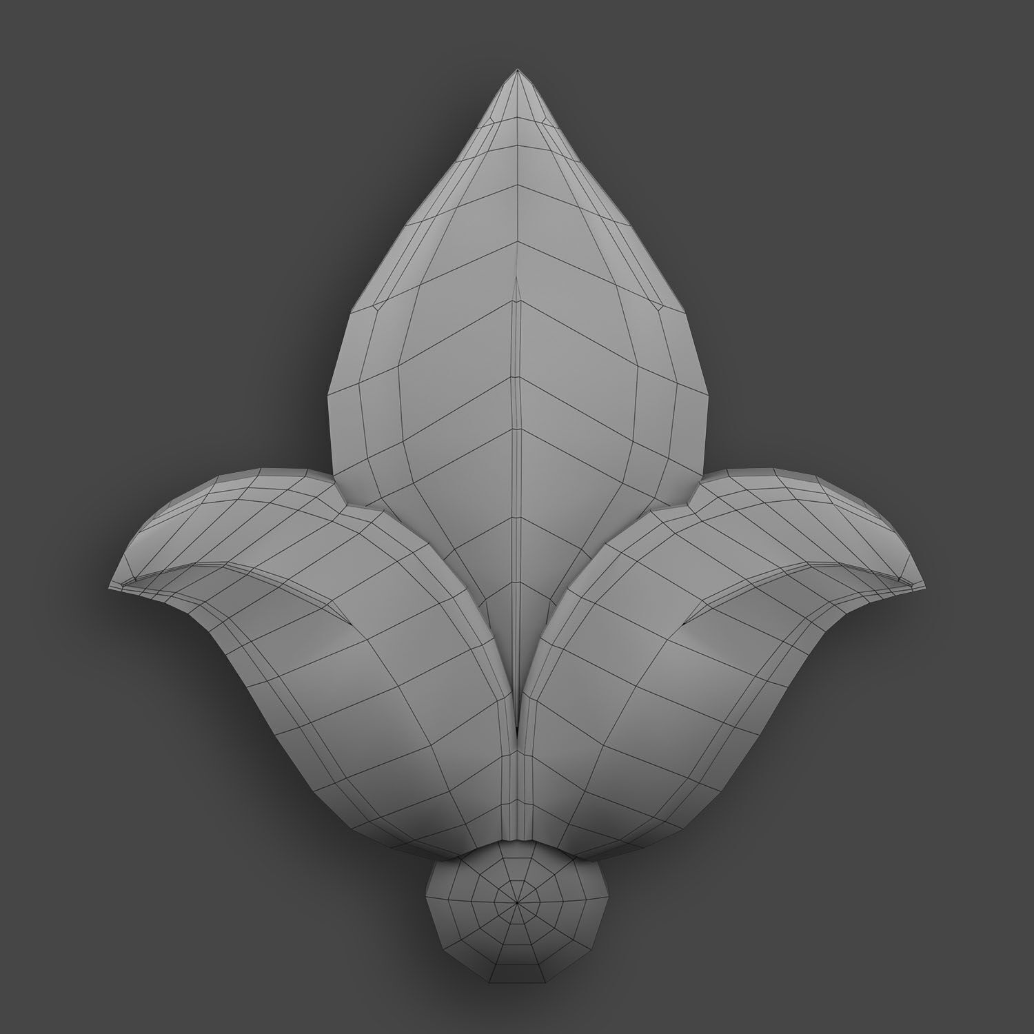 5 Flowers Ornamental Pack 5 3D model_19