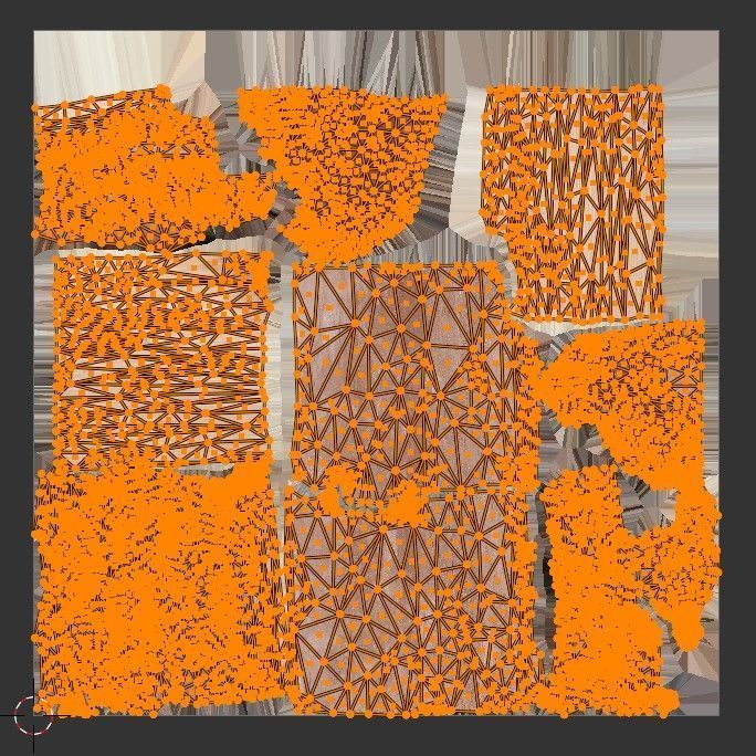 Simple Black Warm Wall Fireplace Low-poly 3D model_5