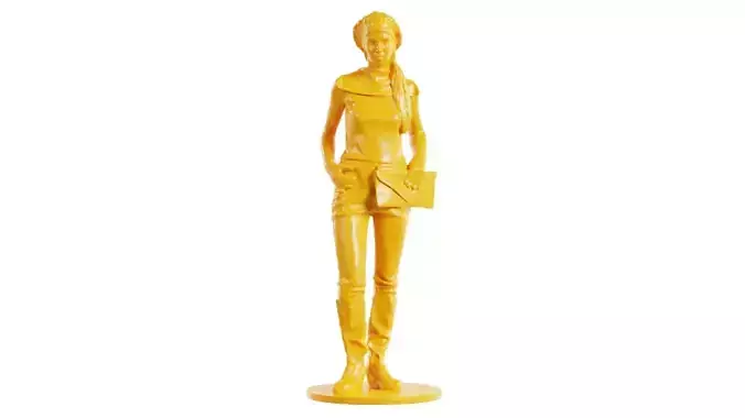 Woman Wearing Futuristic Retro Costume 1