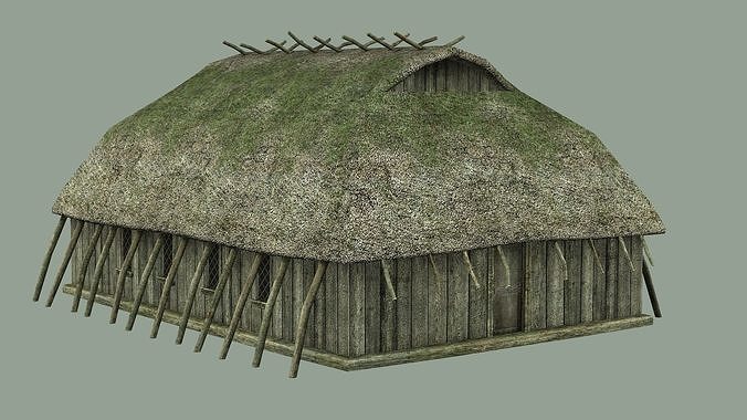 Viking Basic House Cottage Hut Northern Village Next Gen Low-poly 3D model