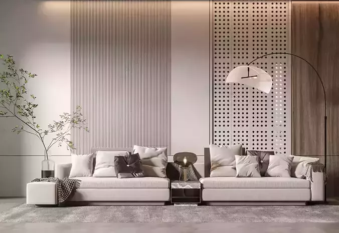 Modern multi-person sofa