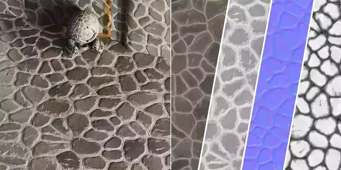 H73 Slate Stone - PBR - 4K - Seamless