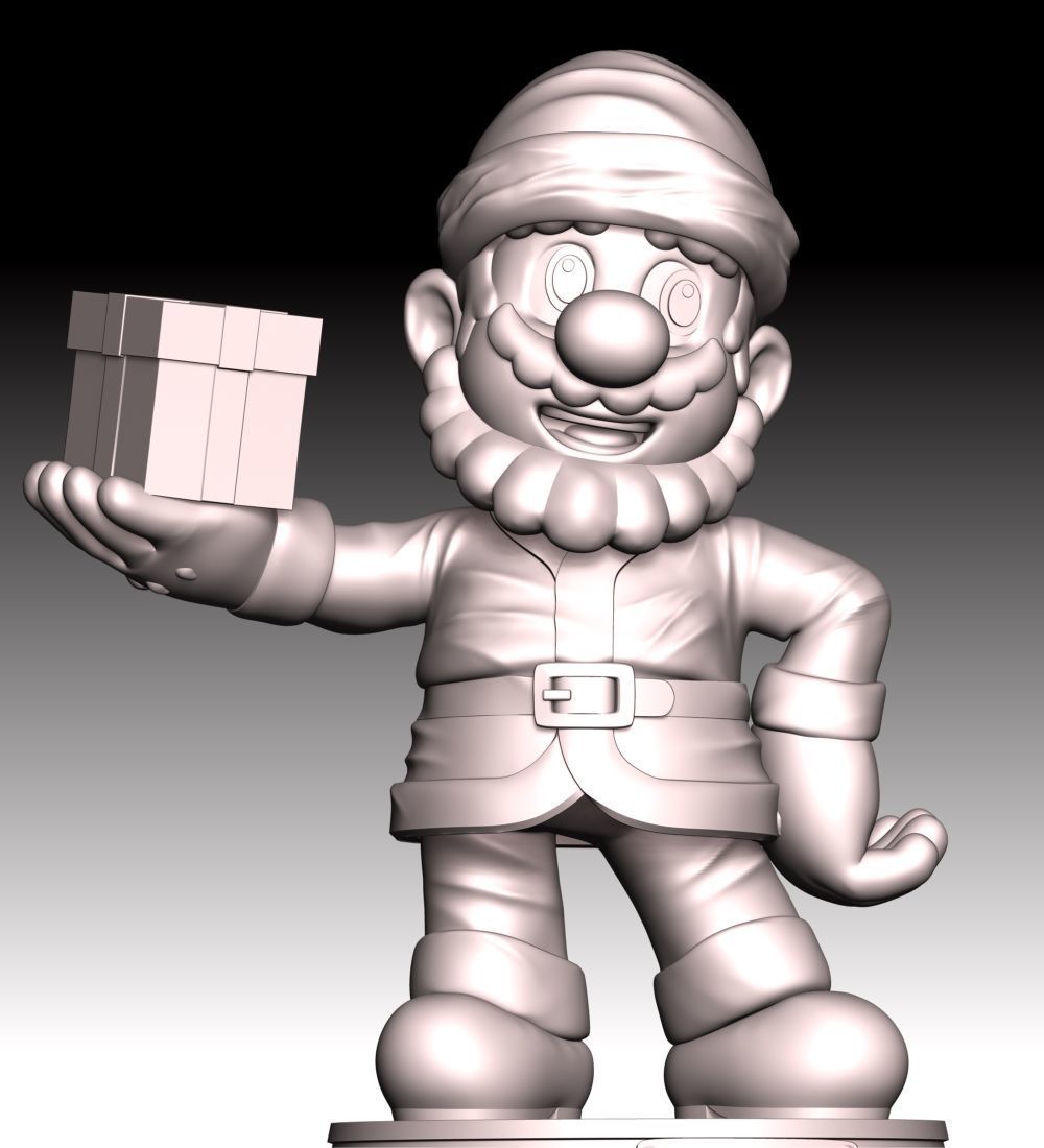 Mario Santa - Merry Christmas 3D print model_10