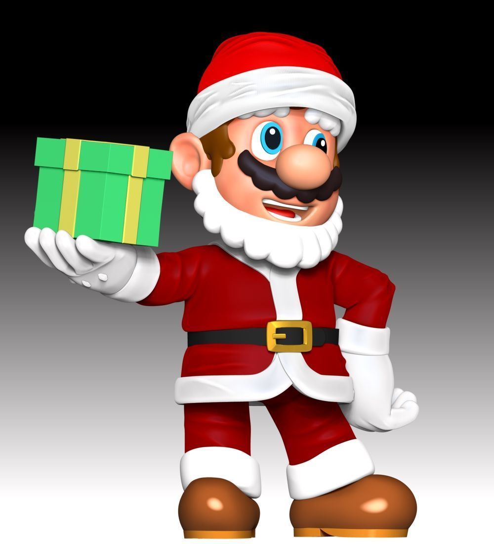 Mario Santa - Merry Christmas 3D print model_8