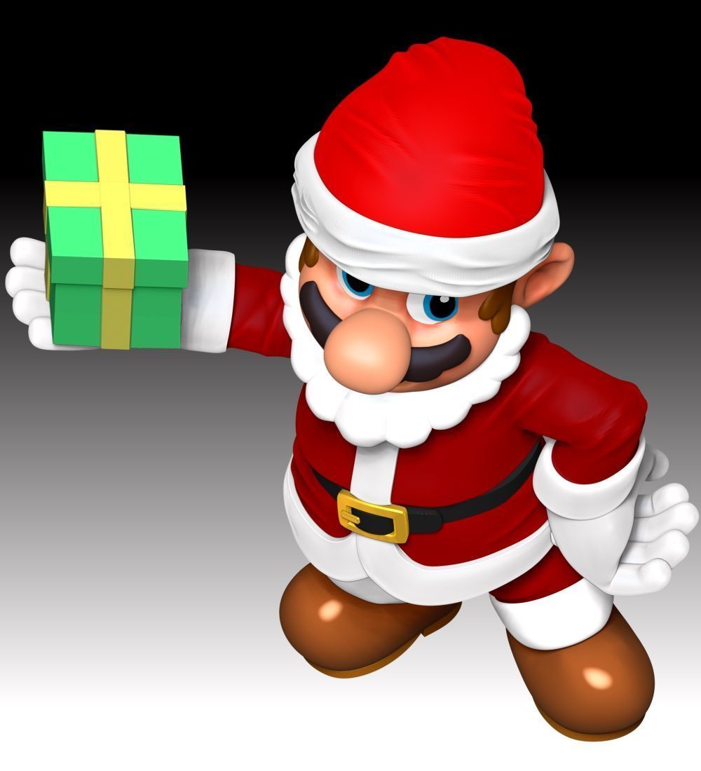 Mario Santa - Merry Christmas 3D print model_7