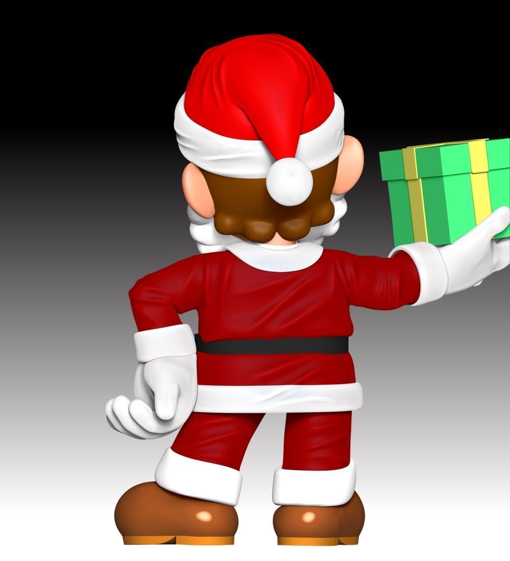 Mario Santa - Merry Christmas 3D print model_9