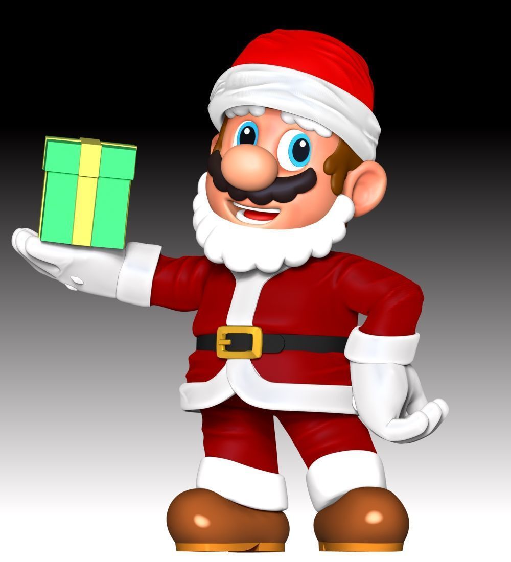 Mario Santa - Merry Christmas 3D print model_2