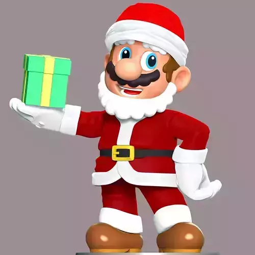 Mario Santa - Merry Christmas 3D print model