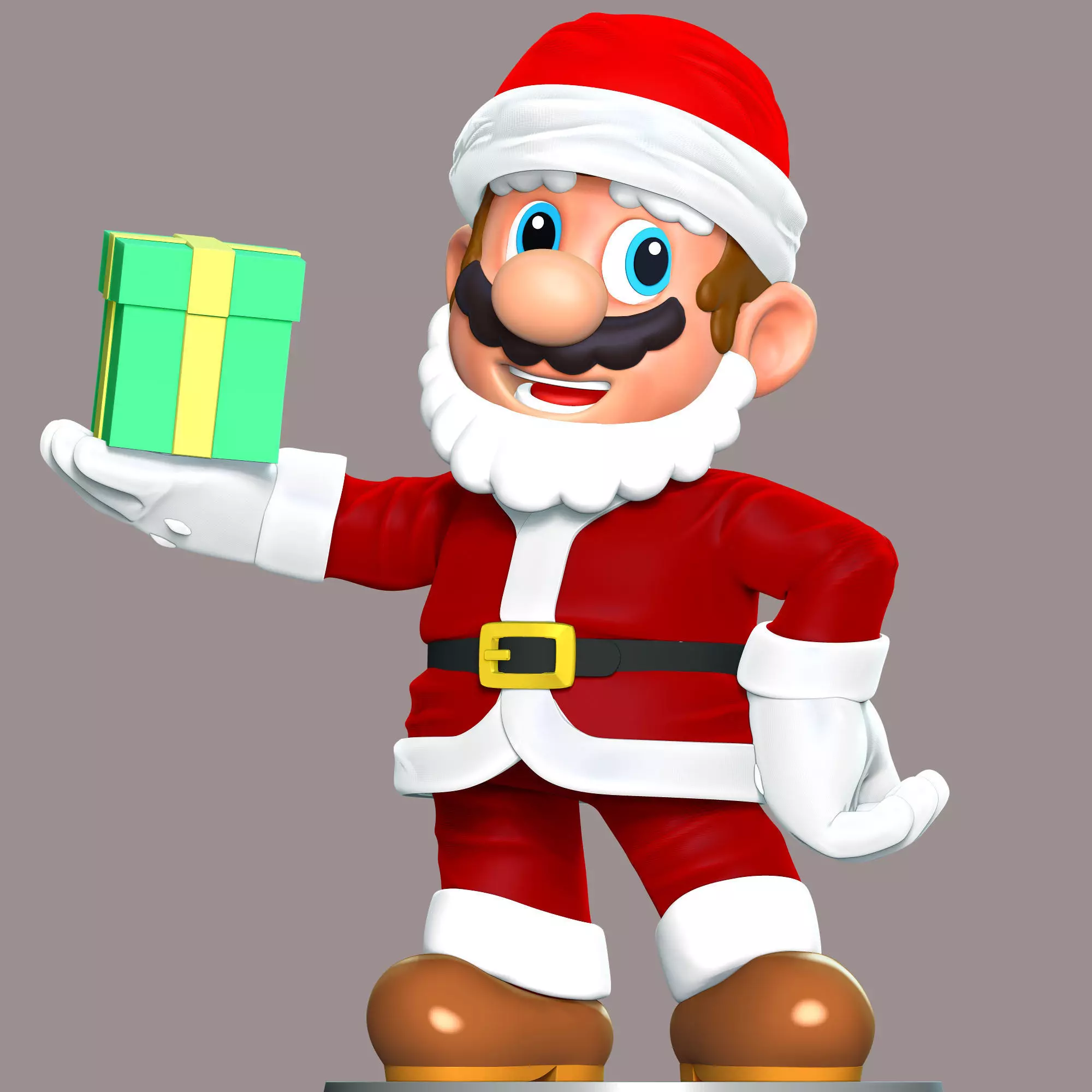 Mario Santa - Merry Christmas 3D print model_0