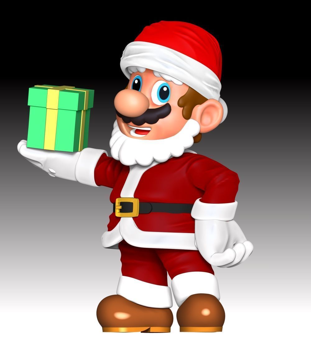 Mario Santa - Merry Christmas 3D print model_5