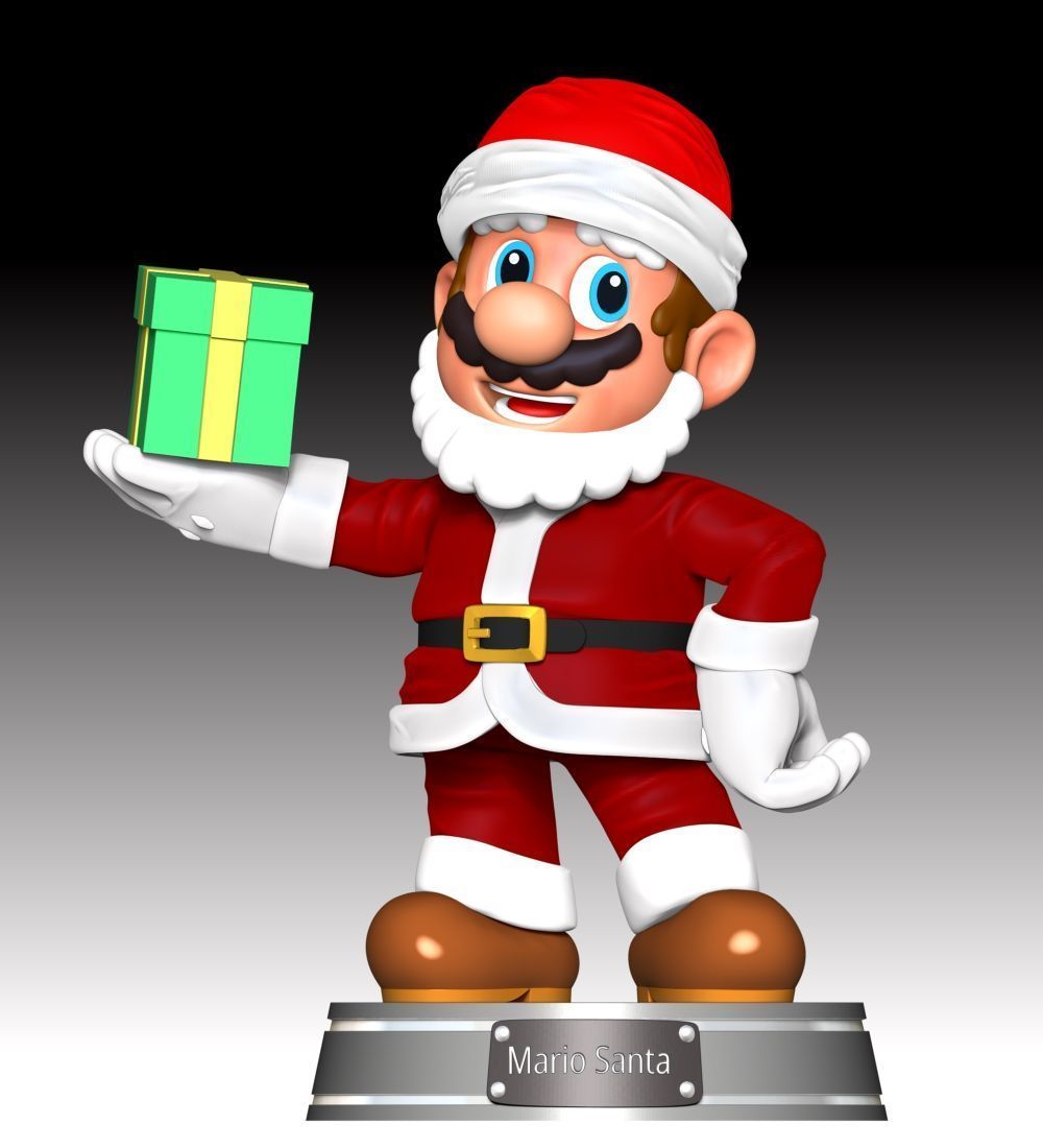 Mario Santa - Merry Christmas 3D print model_1