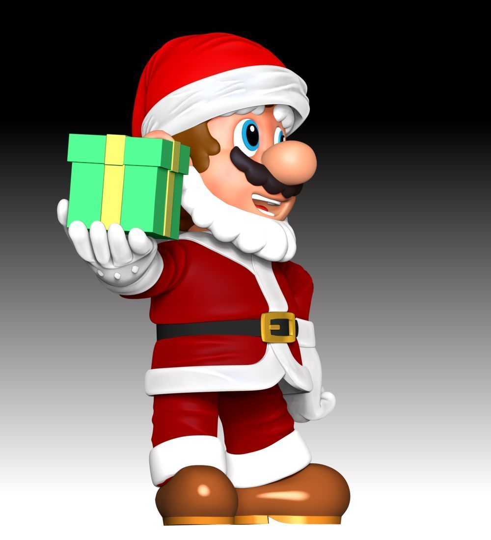 Mario Santa - Merry Christmas 3D print model_6