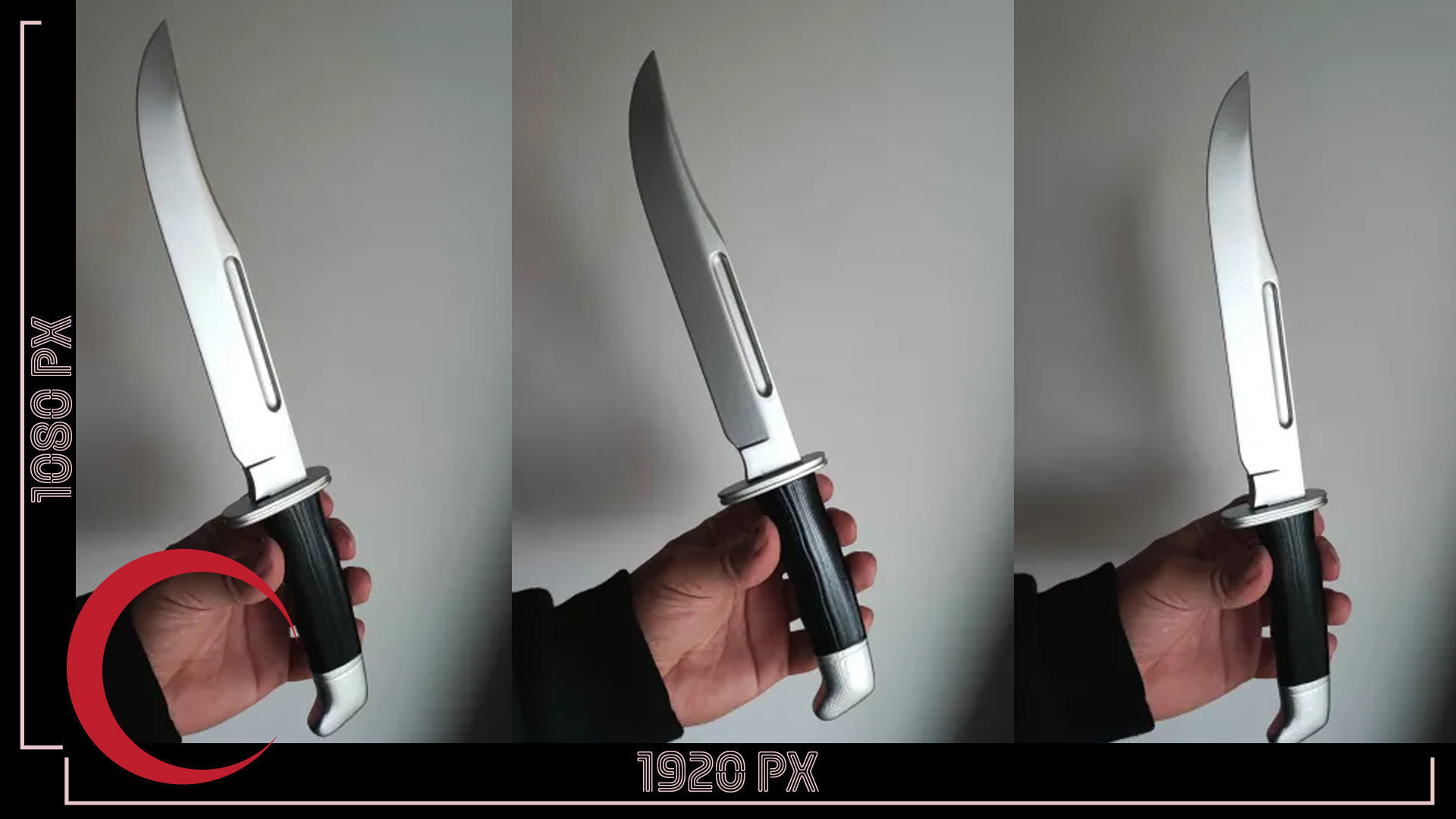 Ghostface Scream Knife prop 3D Print files  3D print model_1