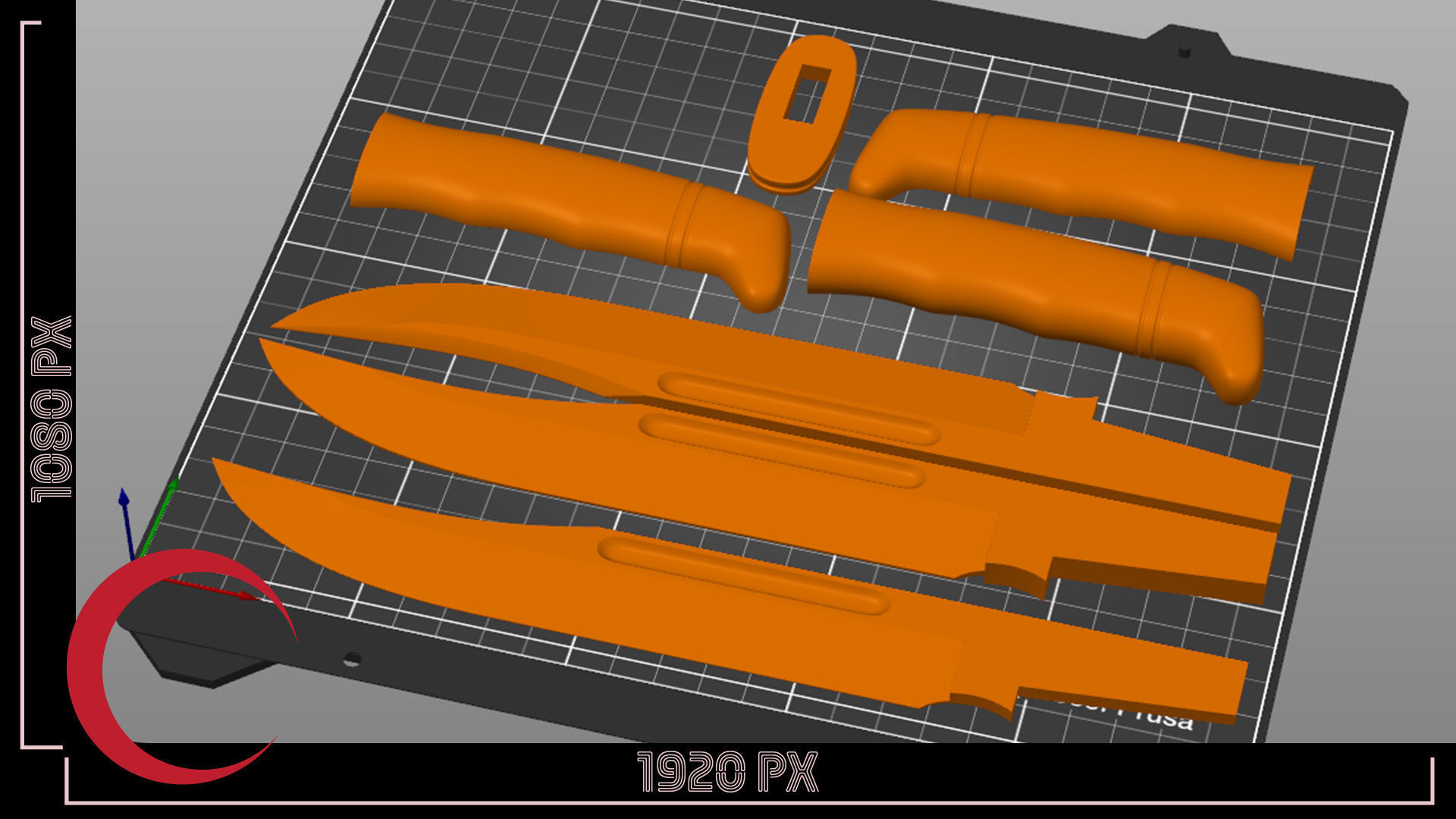 Ghostface Scream Knife prop 3D Print files  3D print model_3