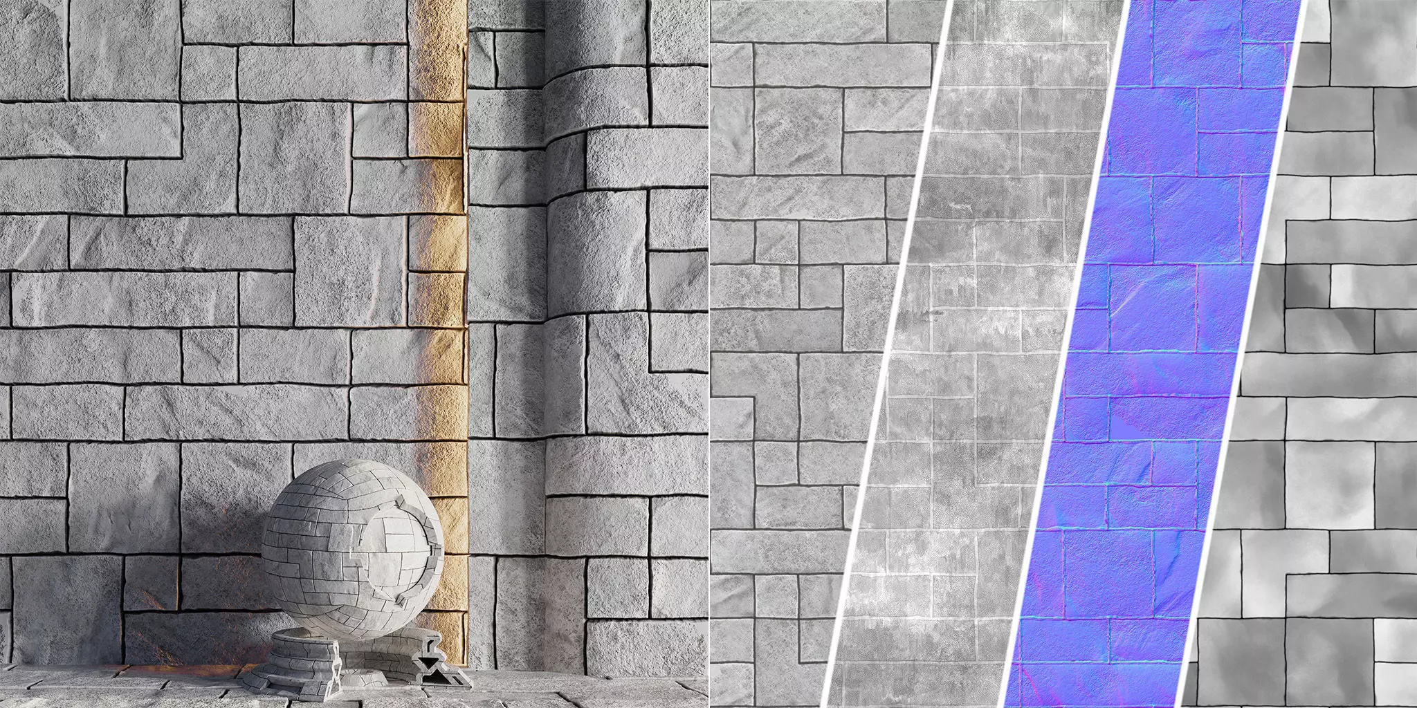 H77 Slate Stone - PBR - 4K - Seamless Texture
