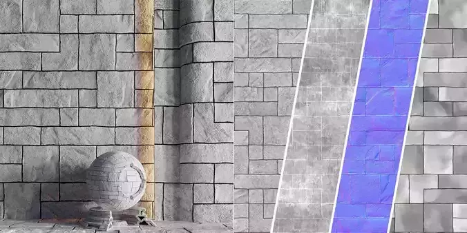 H77 Slate Stone - PBR - 4K - Seamless